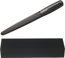 Hugo Boss Pure Matte Dunkelchrom Rollerball Stift  - NEU
